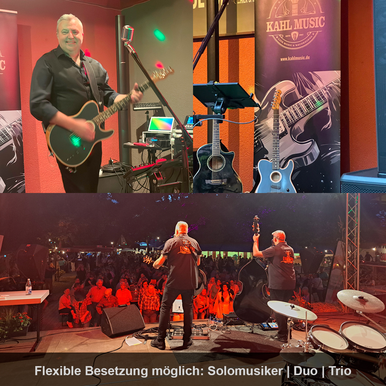 Hubertus Kahl, Kahl Music, One-Man-Band, Alleinunterhalter, Duo-Man Band, Musik, Duo, Livemusik, Live, Live is Life, Trio, Event