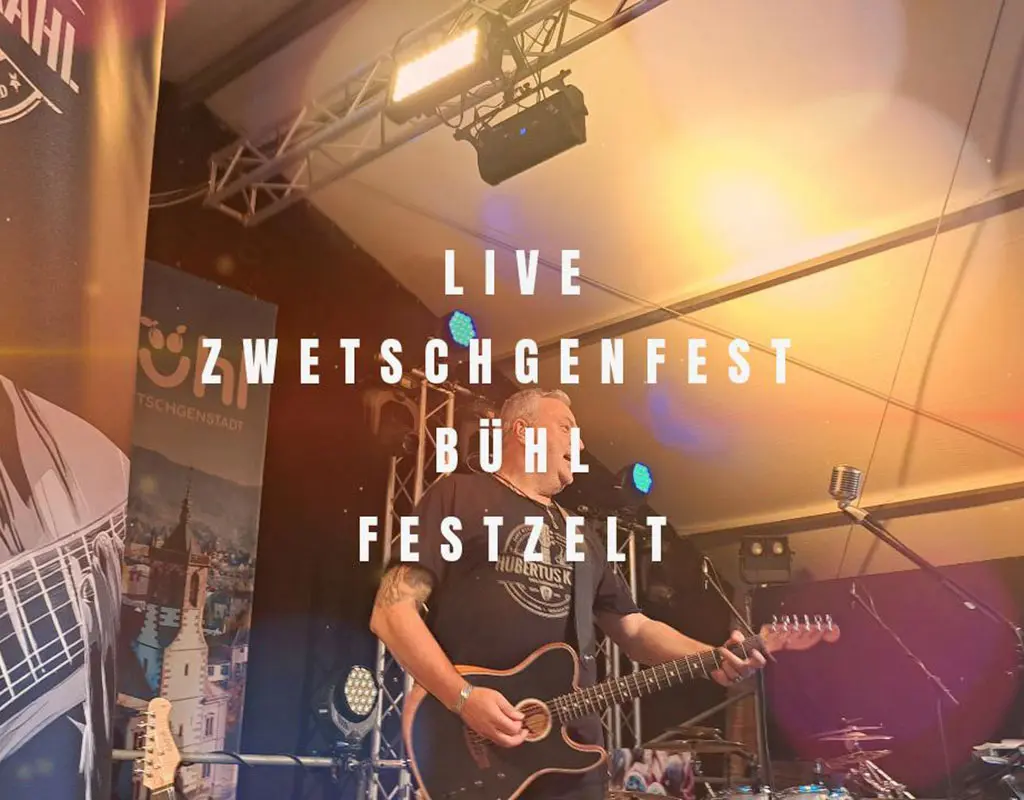 Zwetschgenfest, Bühl, Hubertus Kahl, Live, Musiker, Solomusiker, One-Man Band, Alleinunterhalter, Sänger, Gitarre, Singer-Songwriter, Schwarzwald